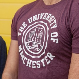 Manchester 1824 Unisex T-Shirt - Maroon