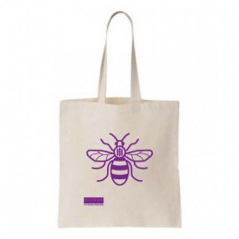 Manchester Bee Natural Cotton Shopper