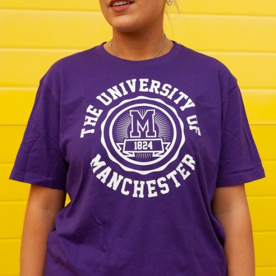 Manchester 1824 Unisex T-Shirt - Purple