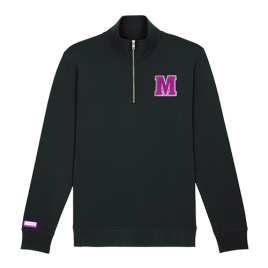 Black M Black Quarter Zip, hoodie, jumper, uom, m, black